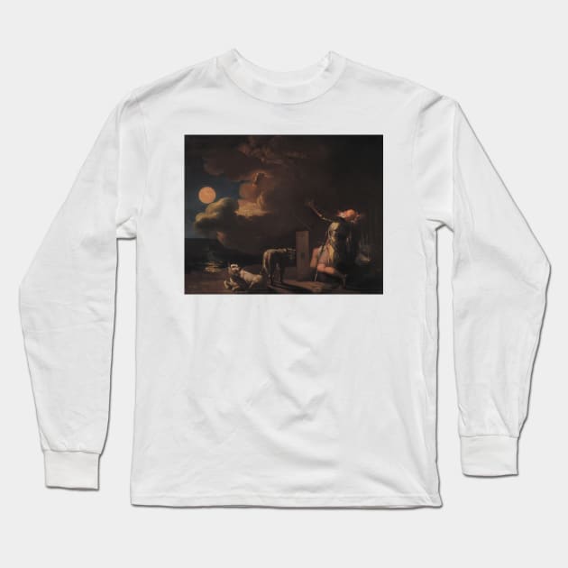 Fingal Sees the Ghosts of his Forefathers by Moonlight by Nicolai Abildgaard Long Sleeve T-Shirt by Classic Art Stall